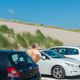 Illustration for article titled Body Positivity Win: Dad Is Changing Out Of His Swimsuit In The Beach Parking Lot With His Bare Ass In Plain View Of Everyone